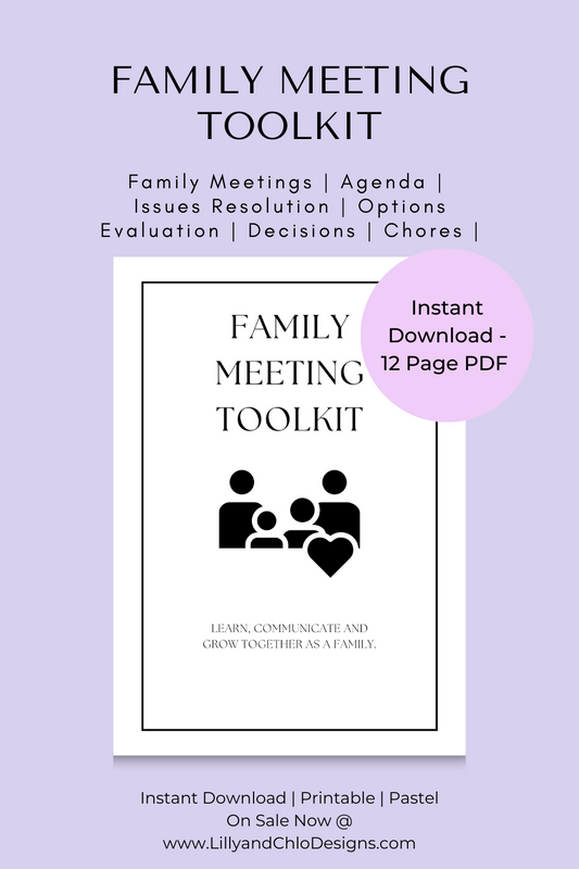 Minimalist & Stylish Family Meeting Toolkit Bundle