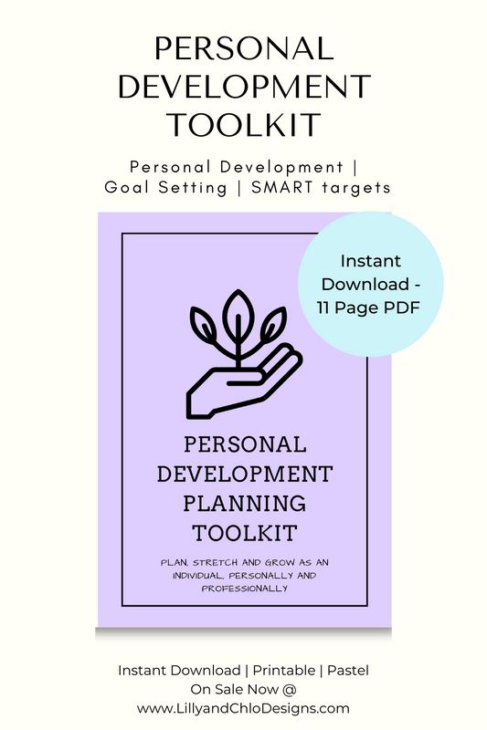 The Ultimate Personal Development Plan, Vision Board & Goal Setting Bundle - SMART Target Guidance